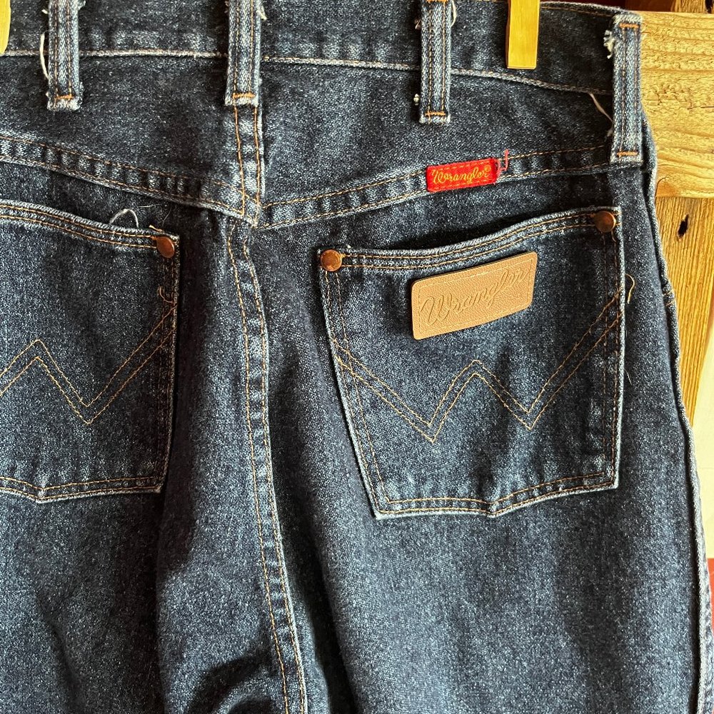 INSANE NWOT  Vintage Wrangler Cowgirl Jeans 7 x 36 Made in USA 100% Cotton